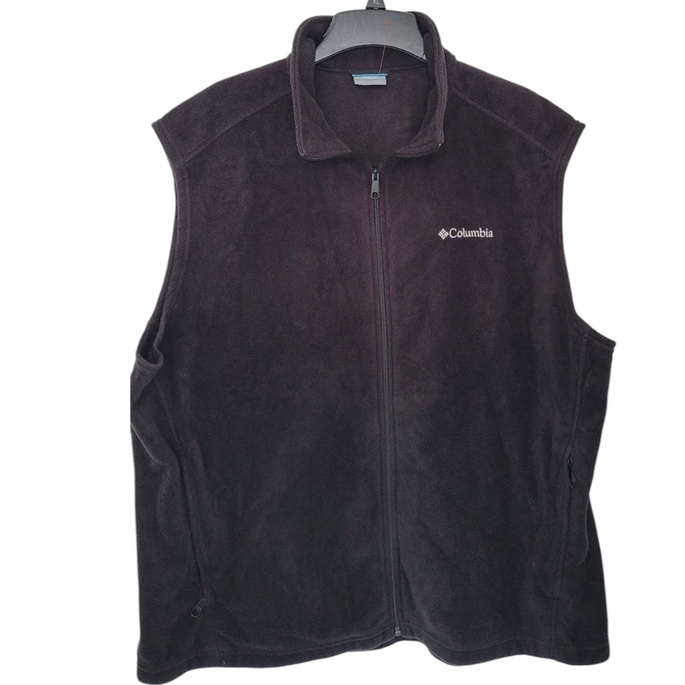 Columbia Men's Black Fleece Vest Size XXL
